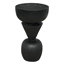 Table de bout abstraite en bois massif Nogozi