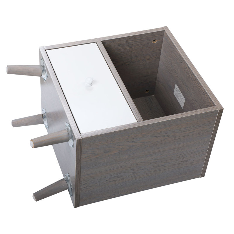 Arcola Nightstand, Cement Gray