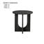 Ensemble de tables de style contemporain 3 pièces 1 table basse ronde 2 x table de bout ronde-1911321781