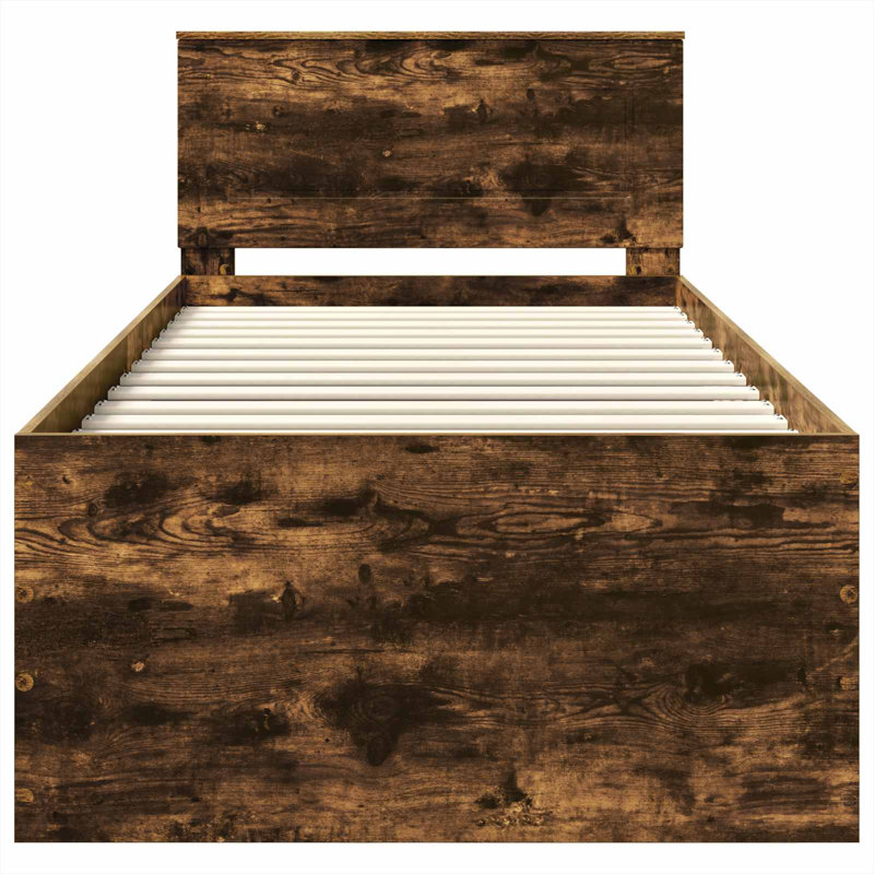 Bed Frame, Small Single (2'6), Smoked Oak