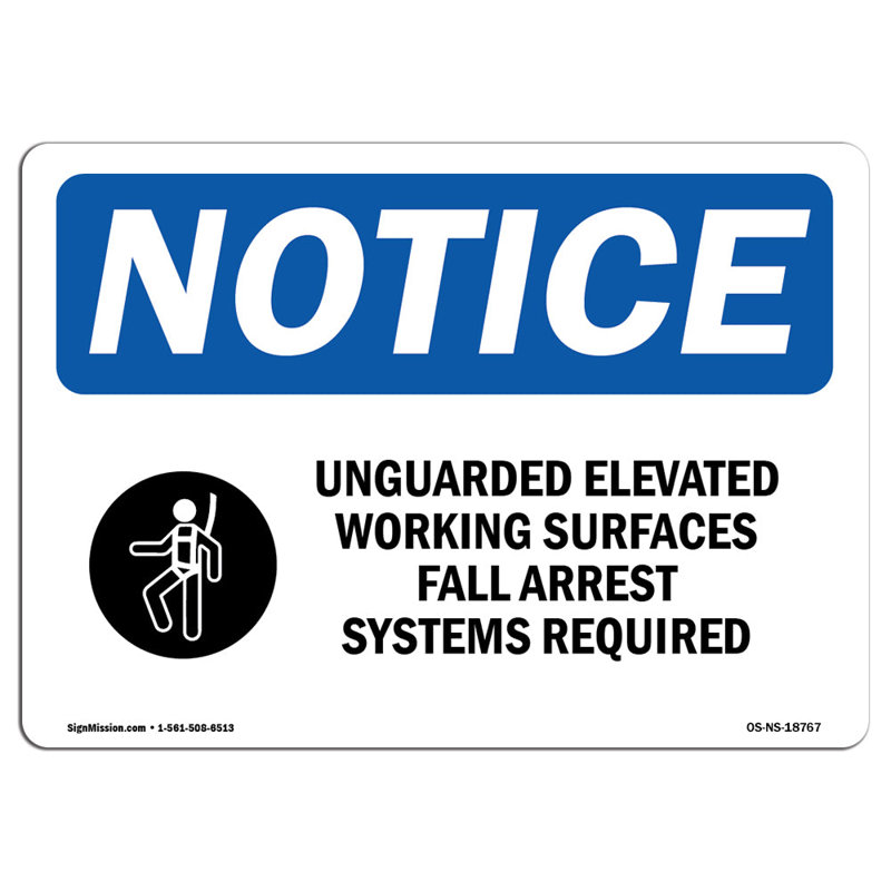 Enseigne de surfaces de travail non surveillées