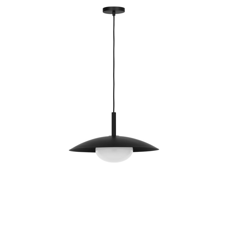 Luminaire suspendu 1 lumière Mont, Nuit noire, Non