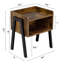 Table de chevet Mcnab en brun rustique