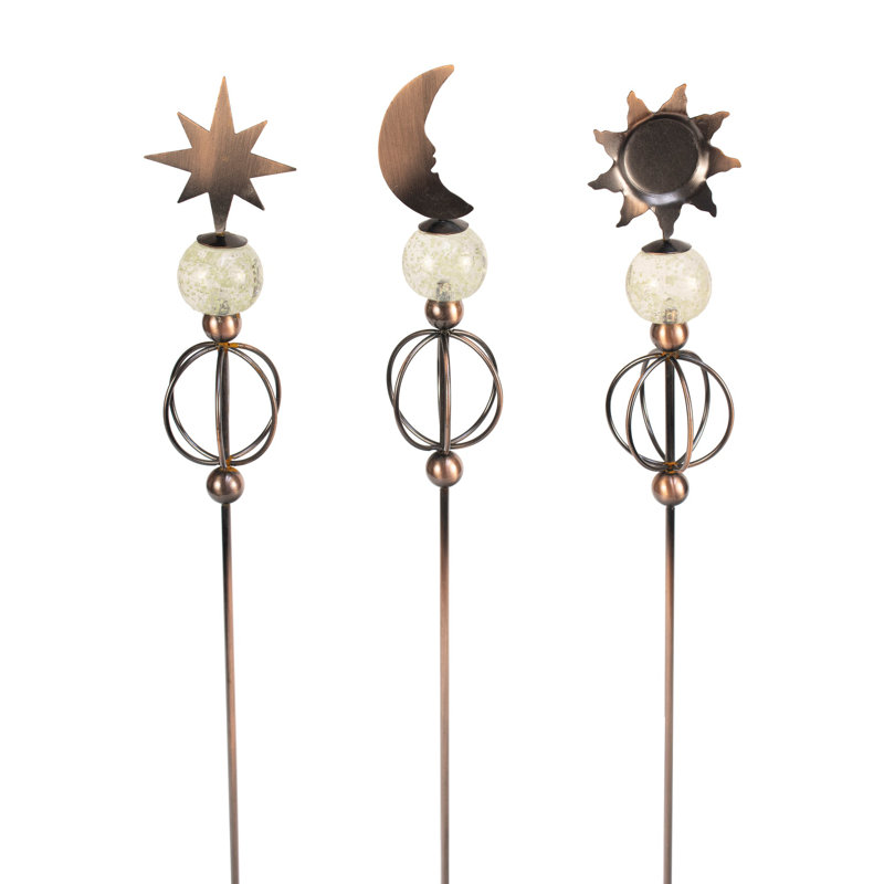 Metal Astrology & Stars Garden Stake