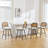 Upholstered Swivel Counter Stool With Rattan Backrest-1282506432-1282506492
