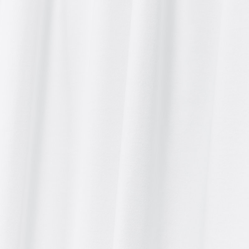 Lauren Ralph Lauren Waller 100% Cotton Blackout Curtain, 52" W x 84" L, Pure White