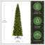 Downswept Douglas Green Fir Artificial Christmas Tree with Color + Clear Lights-506340634
