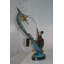 Old Man Fishing A Large Catch Bronze Statue -  Size: 27"L X 13"W X 30"H.