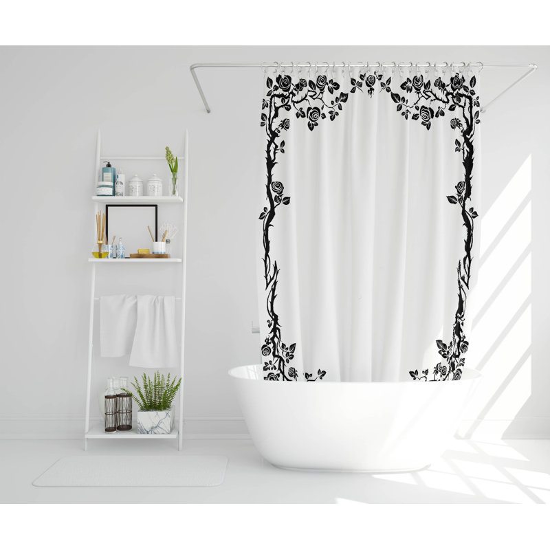 Craigwood Polyester Shower Curtain Set, 177cm H x 177cm W