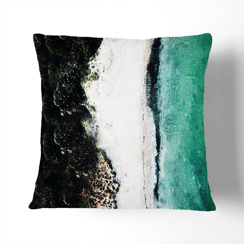 Abstract Square Throw Cushion, Stone, 40 x 40 cm