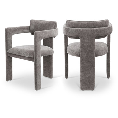 Exilda Chenille Fabric Dining Chair
