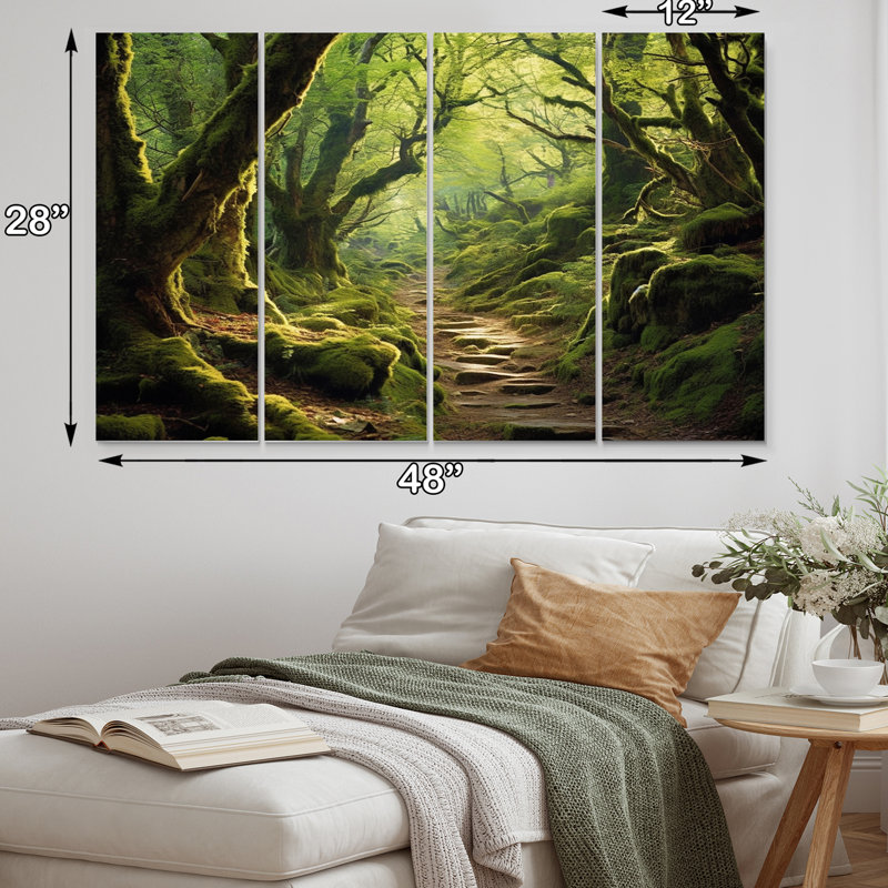 Ensemble de 4 décorations murales Woodland Serenity
