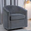 Chaise pivotante en velours côtelé moderne - confortable et peu encombrante-850148428