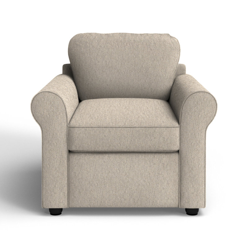 Warrington Upholstered Armchair, Vault Pearl Performance
