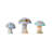 Jim Shore Heartwood Creek Nature's Meadow Mushrooms Figurine Set, 3 Pieces 2.5in H
