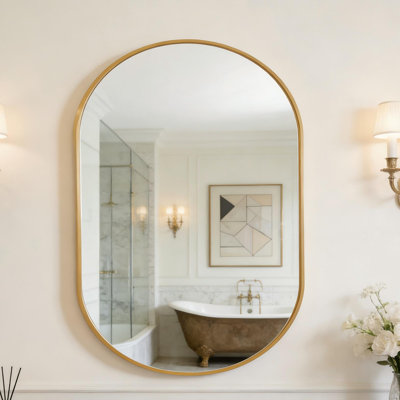 Onshuntay Metal Oval Wall Mirror