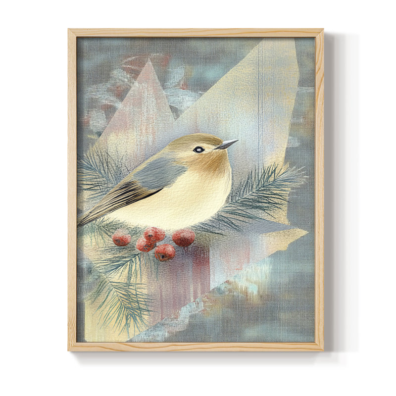 «Christmas Holiday Art» par CLCLIX, bois massif, H 11 po x l 9 po, Naturel