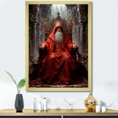 Mystique, trône royal médiéval sur toile