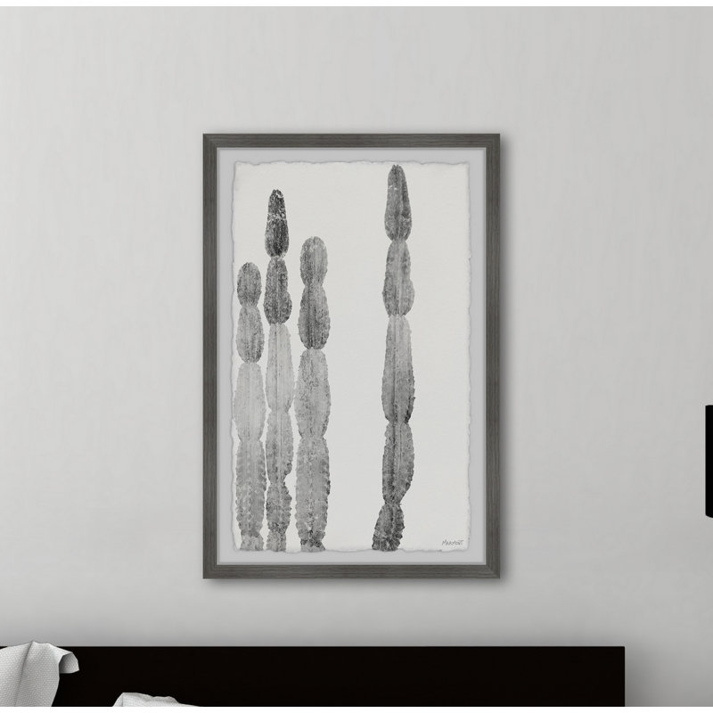 Cactus Columns II - Single Picture Frame Print, 61cm H x 41cm W x 3.81cm D