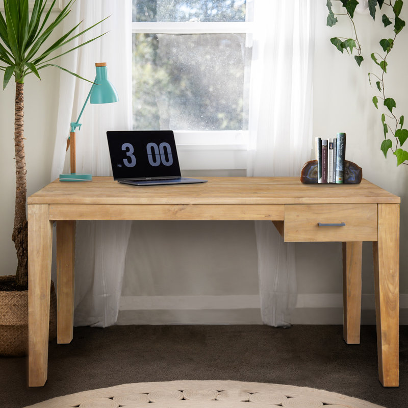 Clea Solid Wood Solid Wood Writing Desk