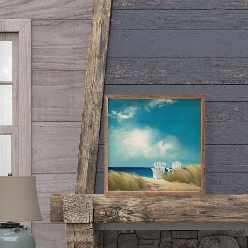 «A Perfect Day Beach» par Julia Purinton, H 4 po x l 4 po