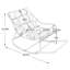 Chaise avec cadre en acier européen et coussin épais et doux-966540775