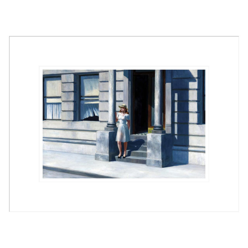 Summertime by Edward Hopper -Framed Giclee Print, 13.11" H x 16.75" W