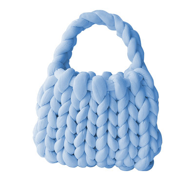 Backpack Thick Quality Yarn Hand Woven Bag  Personalized Women's Handbag  Washable And Washable  Contracted And Fashionable Versatile Handbag