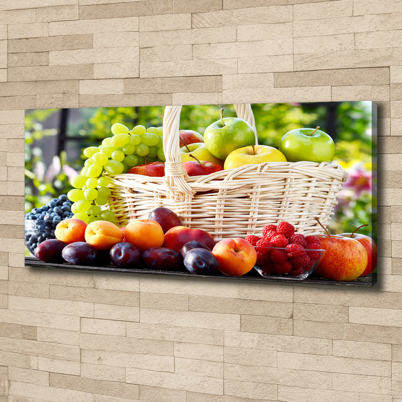 Fruit Basket - Wrapped Canvas Print