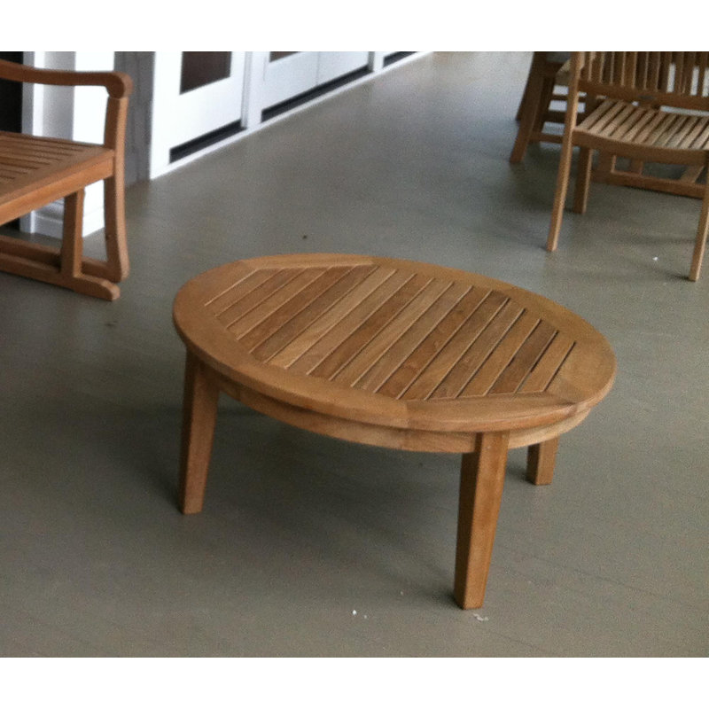 Table basse d'extérieur ronde de 35,5 po Bibeta