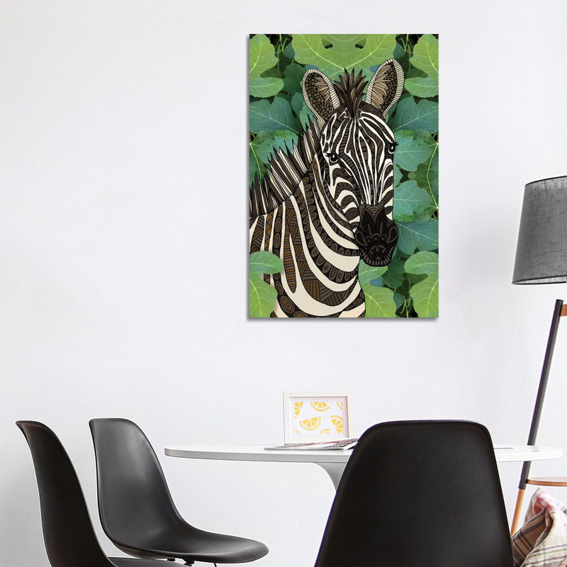 Zebra by Angelika Parker - Wrapped Canvas Print, 101.6 cm H x 66.04 cm W