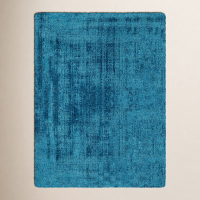 Fennel Viscose Blue Rug
