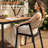 8 - Person Aluminum Outdoor Dining Set With Stacking Chairs And Umbrella Hole-2084141105-2084141111