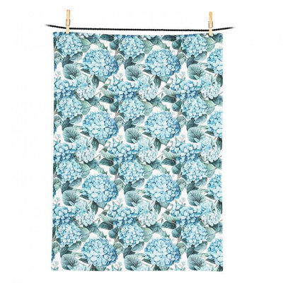 Hydrangeas Kitchen Tea Towel