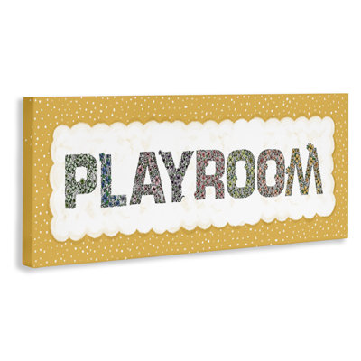 Play Room with Yellow Border Canvas, design by Jennifer Stith