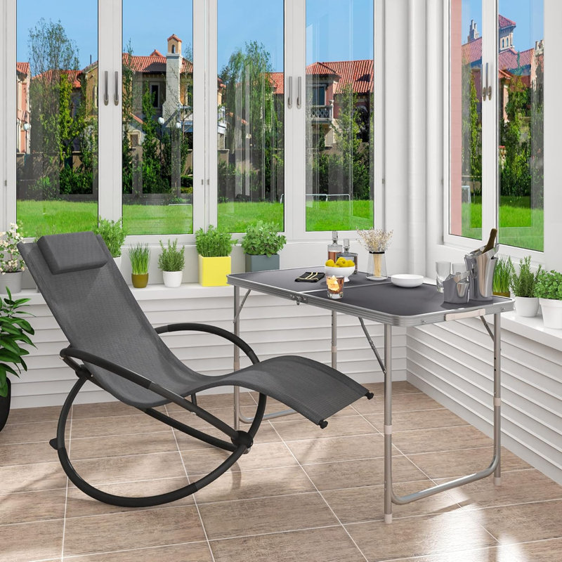 Pinkerton 152cm Long Reclining Zero Gravity, Grey