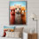 Cheerful Alpaca Family Portrait I - Alpaca, art mural