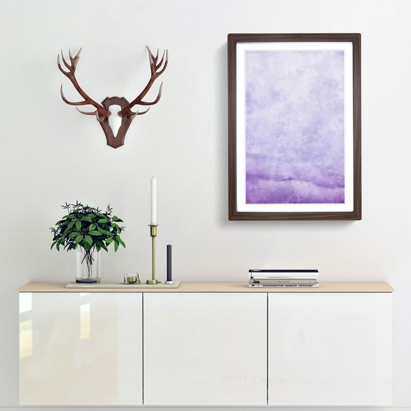 Italian Mountain Top - Framed Print, 87cm H x 62cm W x 2cm D, Walnut Framed