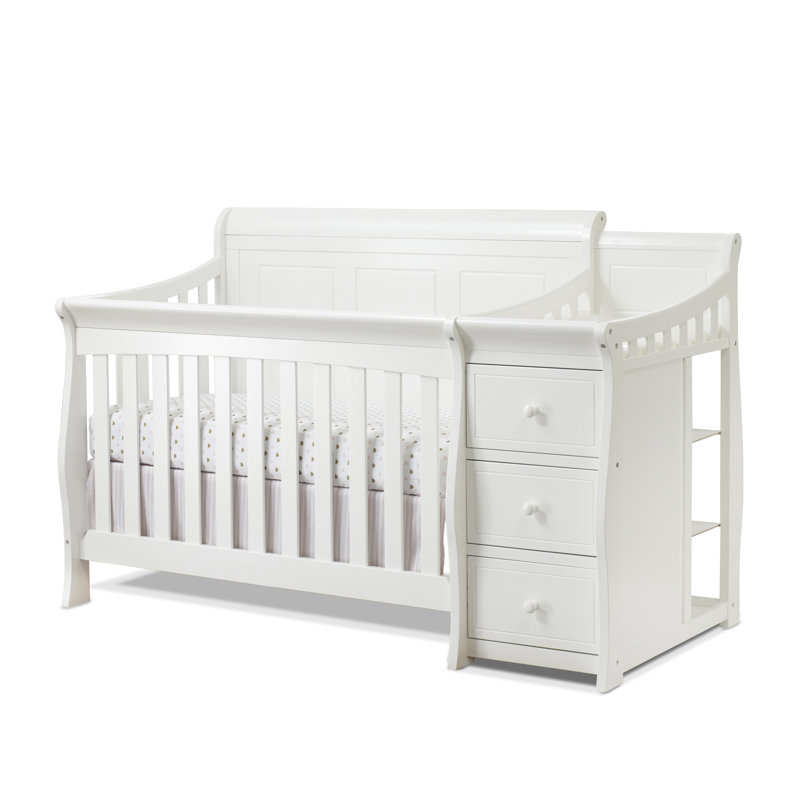 Lit de bébé convertible 4-en-1 Princeton Elite, Blanc