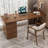 Nut-brown Rectangular Solid Wood desks-997347399-997347398