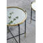 Ensemble de 2 tables d'appoint gigognes avec plateau en verre-572745707