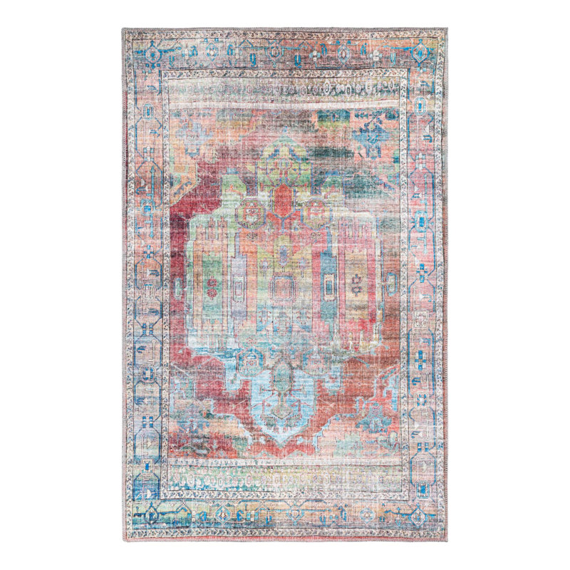 Engle Oriental Indoor Rug, Rectangle 4'1" x 6'1"