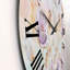 Fleurs en fleurs dans des tons pastel - Horloge murale traditionnelle-60327613