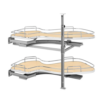 Rev-A-Shelf Contemporary Cloud 2-Shelf Blind Corner Organizer for Blind Right Cabinet