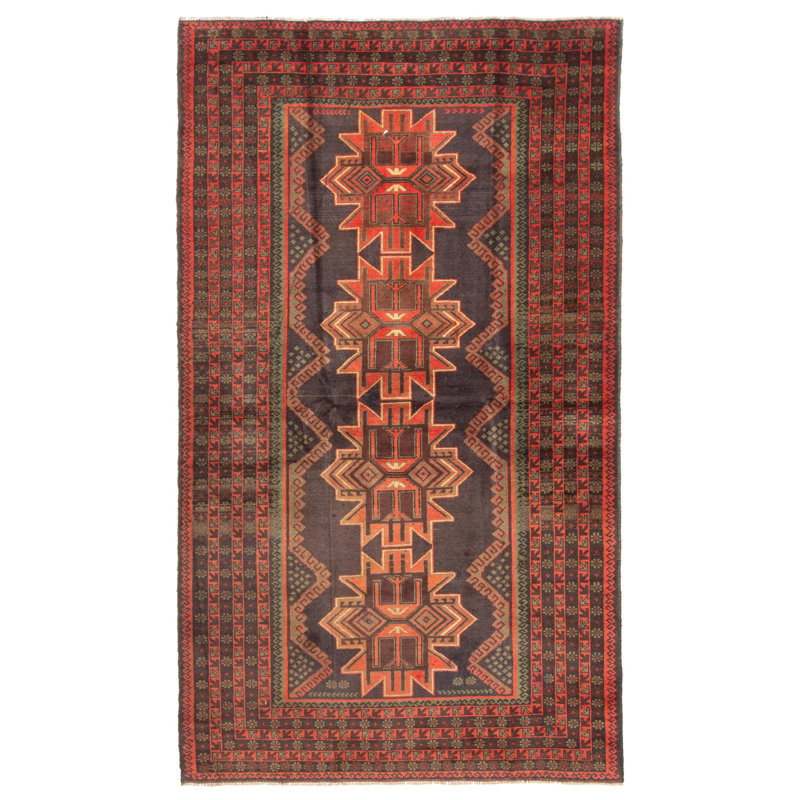 Tapis noir Rizbaft 3 pi 7 po x 6 pi 9 po
