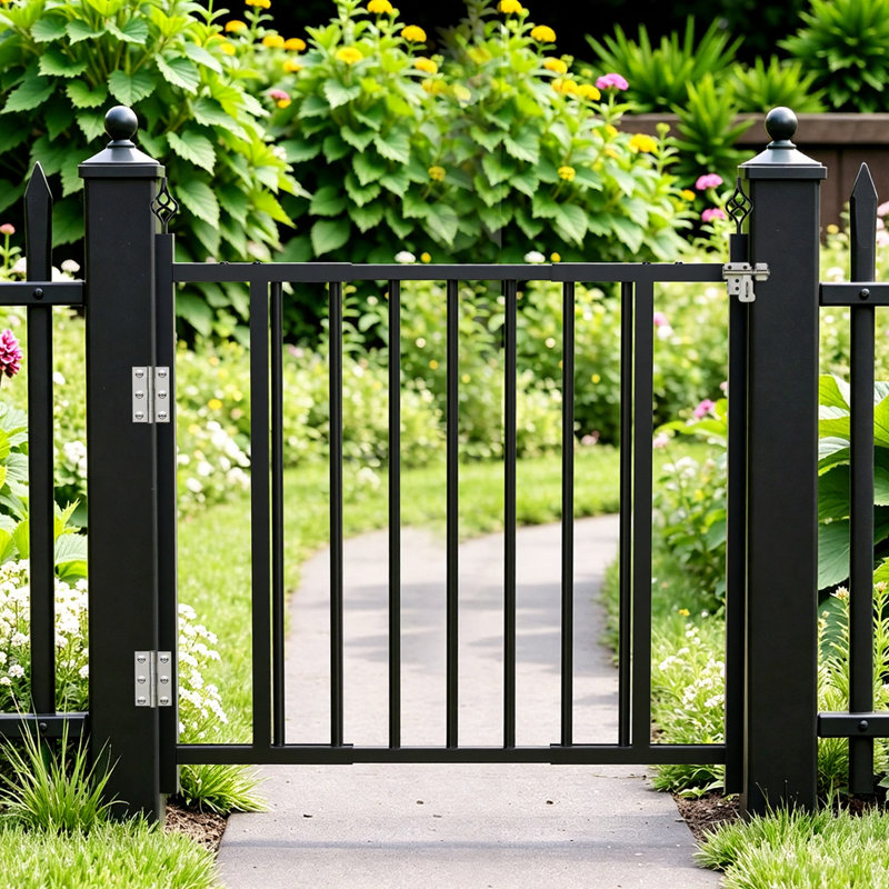 48.03" x 35.43'' Aluminum Deck Gate, for Deck, Patio & Porch