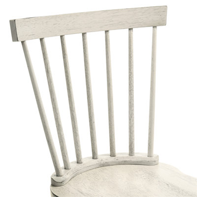 White 2 Solid Wood Rustic Dining Side Chair , Design, Ideal For Kitchen And Rooms, Fast Setup With All Parts Instructions