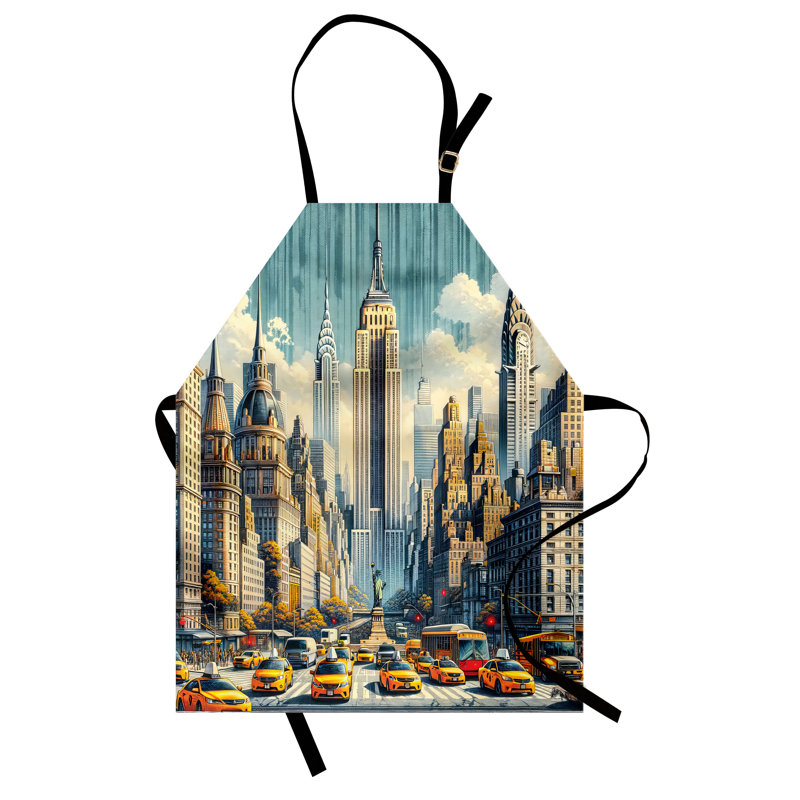 No Pattern Bib Apron