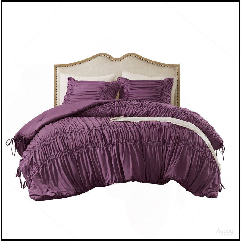 2PCS Twin/Twin XL Comforter Set, Purple
