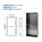 13" X 25" Stainless Steel Shower Niche Double Shelf, Gunmetal Black-347271053